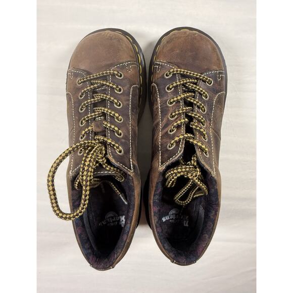 Y2K Dr Martens Chunky Oxford Shoes Brown Leather KEANIWomens Size US 9 UK 7 NEW - Picture 8 of 10